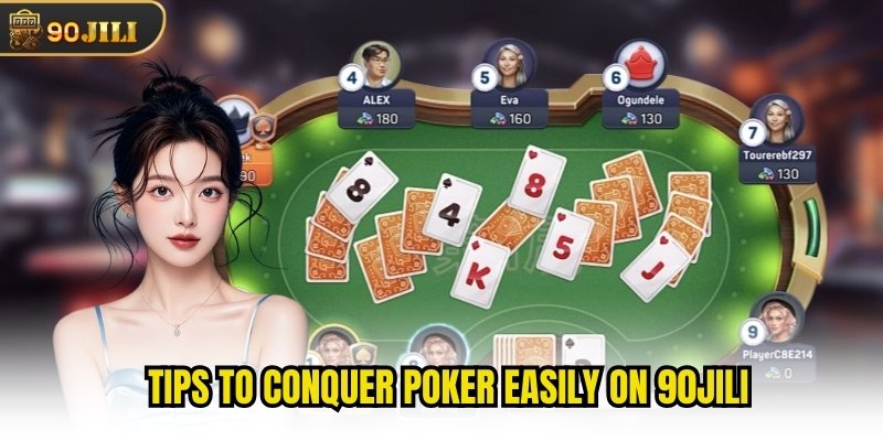 Tips to conquer poker easily on 90jili